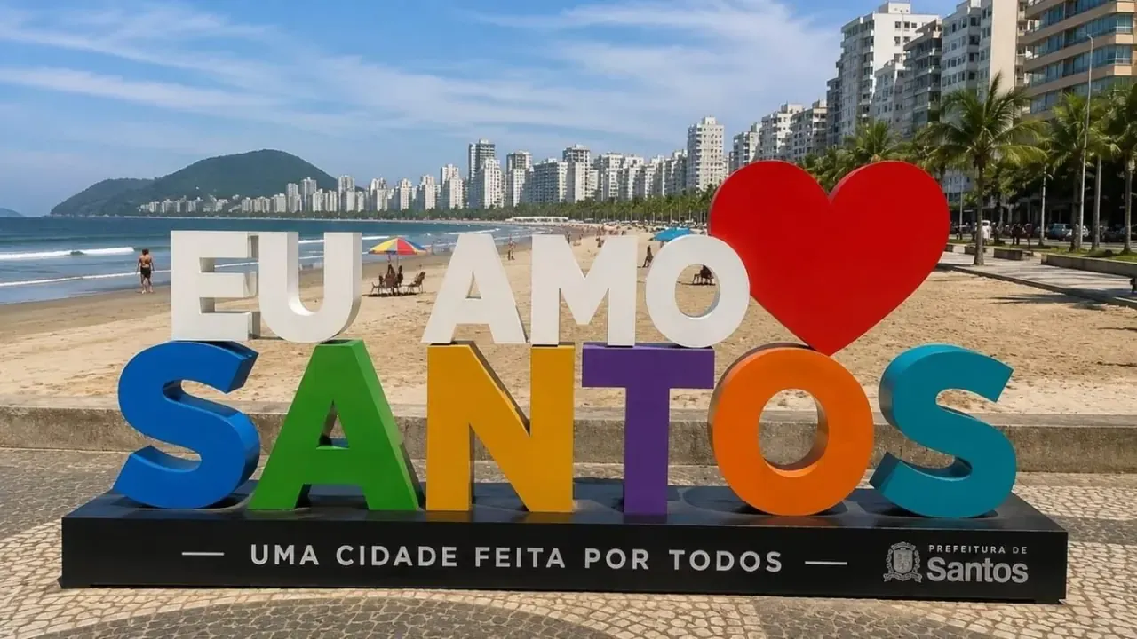 Praia de Santos, litoral de São Paulo